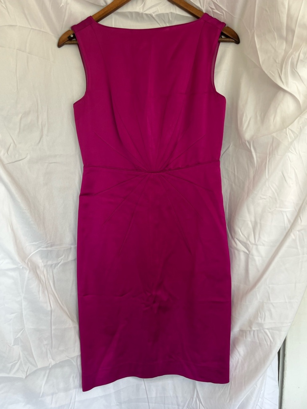 BANANA REPUBLIC Magenta Hot Pink Fuschia Starburst Dress Size 2- Wedding/Party